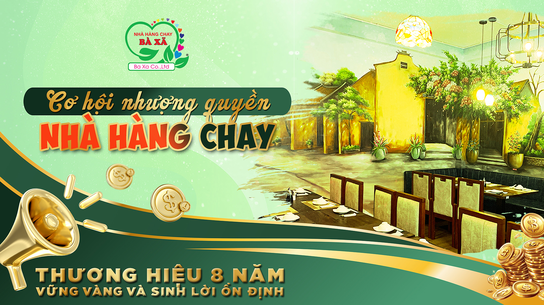 CƠ HỘI NHƯỢNG QUYỀN NHÀ HÀNG CHAY